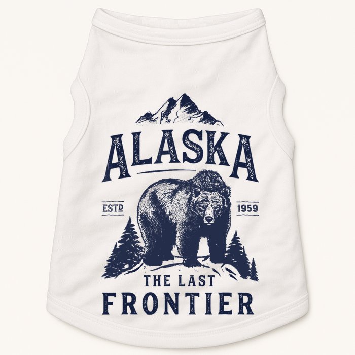 Alaska T The Last Frontier Bear Home Gifts Doggie Tank