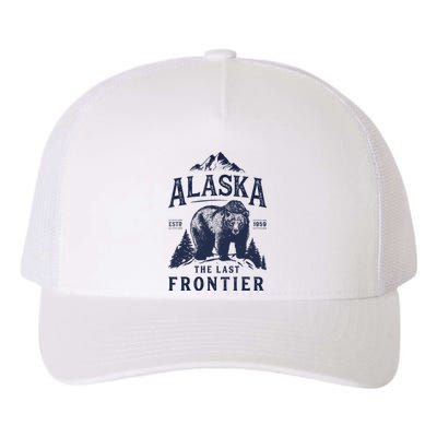 Alaska T The Last Frontier Bear Home Gifts Yupoong Adult 5-Panel Trucker Hat