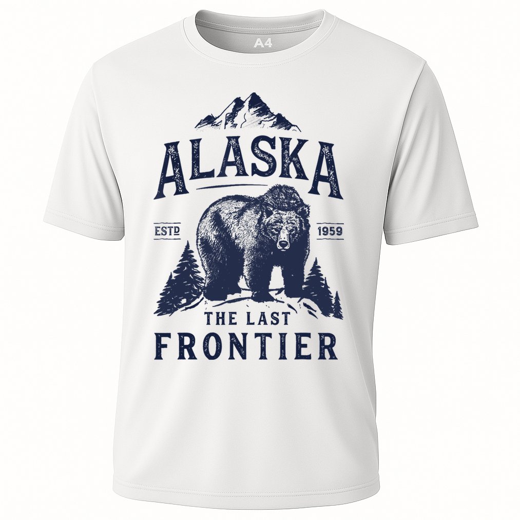 Alaska T The Last Frontier Bear Home Gifts Cooling Performance Crew T-Shirt