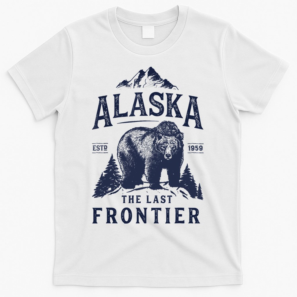 Alaska T The Last Frontier Bear Home Gifts T-Shirt