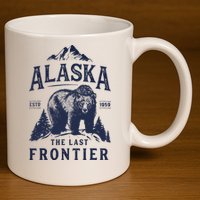 Alaska T The Last Frontier Bear Home Gifts 11oz C Handle Ceramic Mug