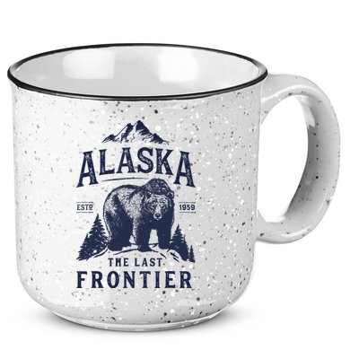 Alaska T The Last Frontier Bear Home Gifts 15oz Campfire Ceramic Mug