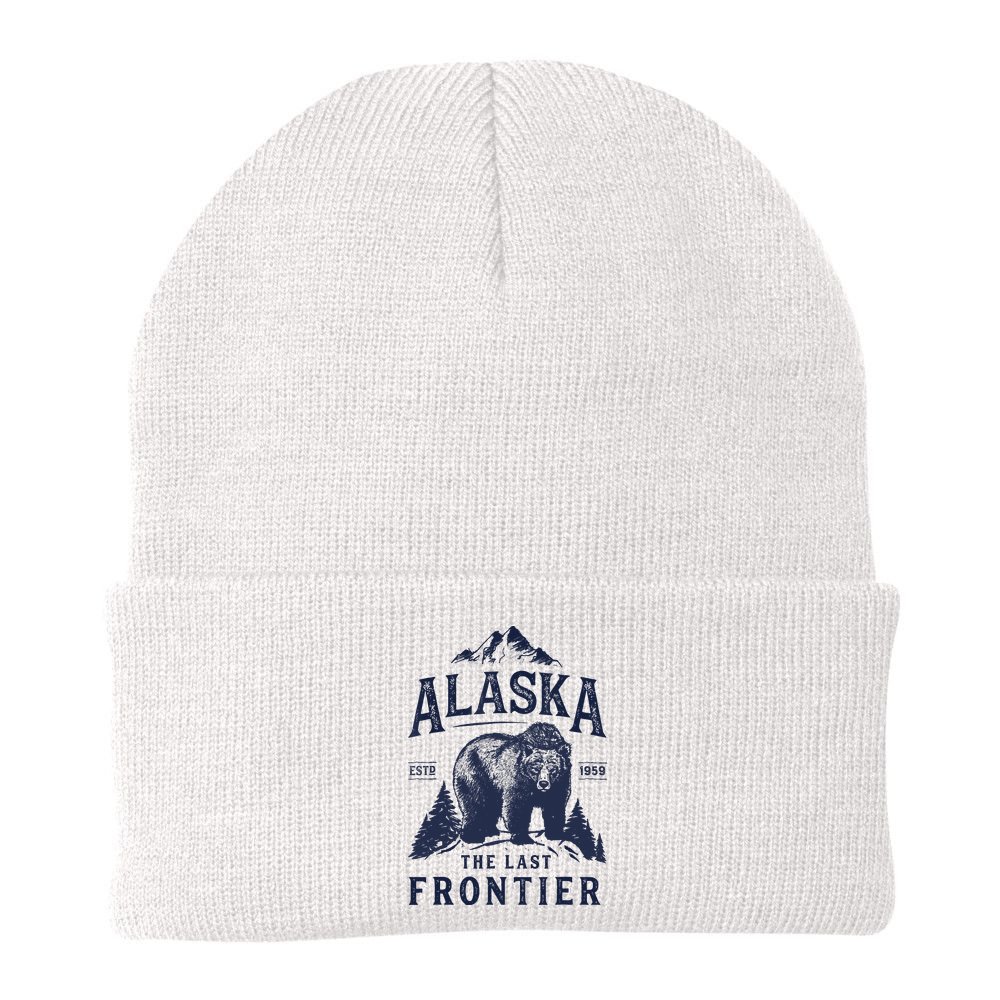 Alaska T The Last Frontier Bear Home Gifts Beanie