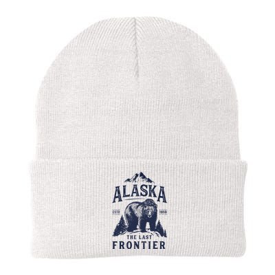 Alaska T The Last Frontier Bear Home Gifts Knit Cap Winter Beanie