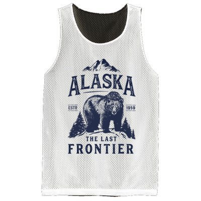 Alaska T The Last Frontier Bear Home Gifts Mesh Reversible Basketball Jersey Tank