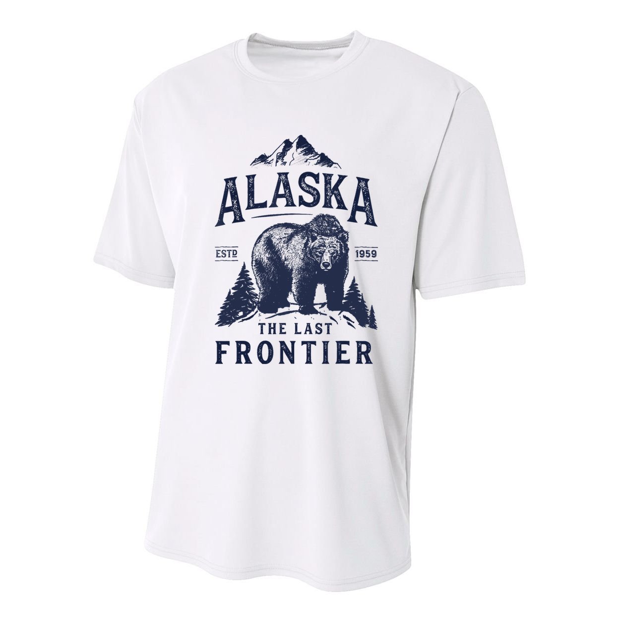 Alaska T The Last Frontier Bear Home Gifts Youth Performance Sprint T-Shirt