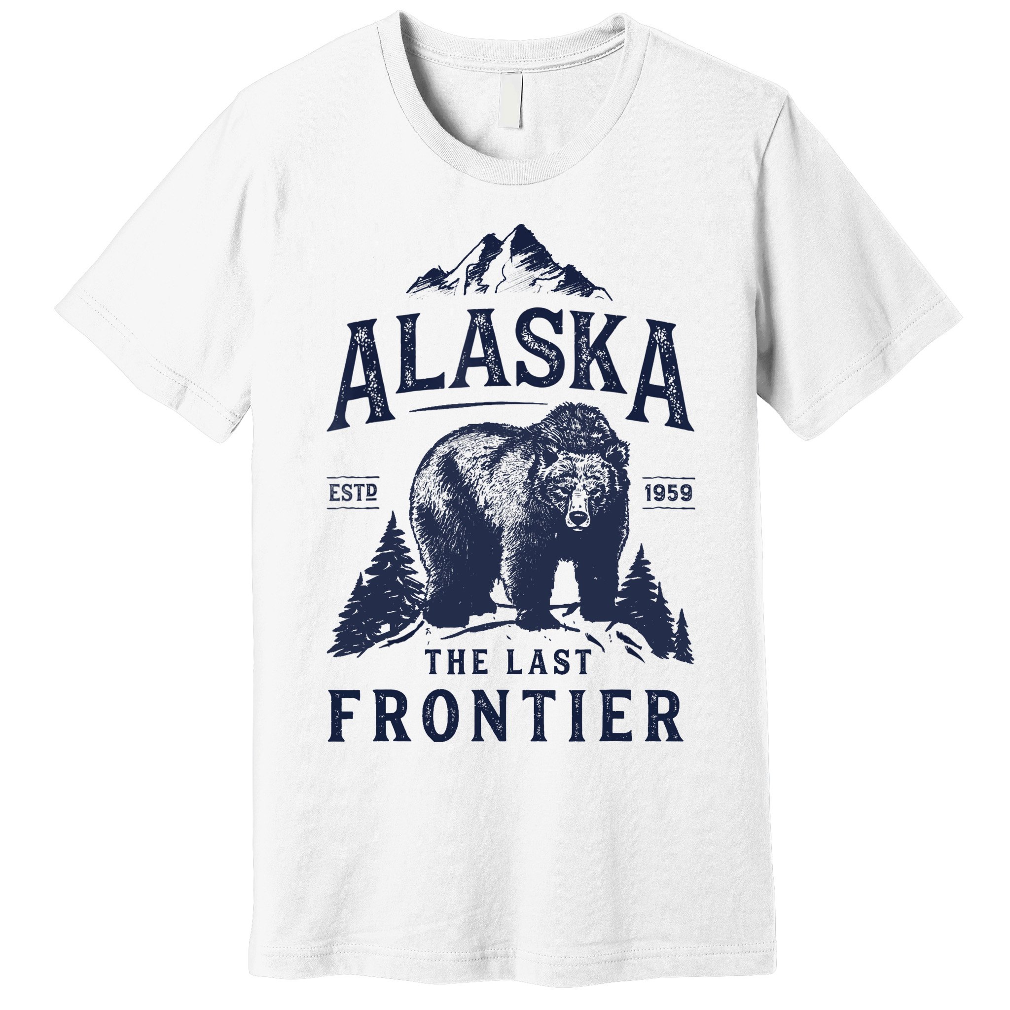 Alaska T The Last Frontier Bear Home Gifts Premium T-Shirt