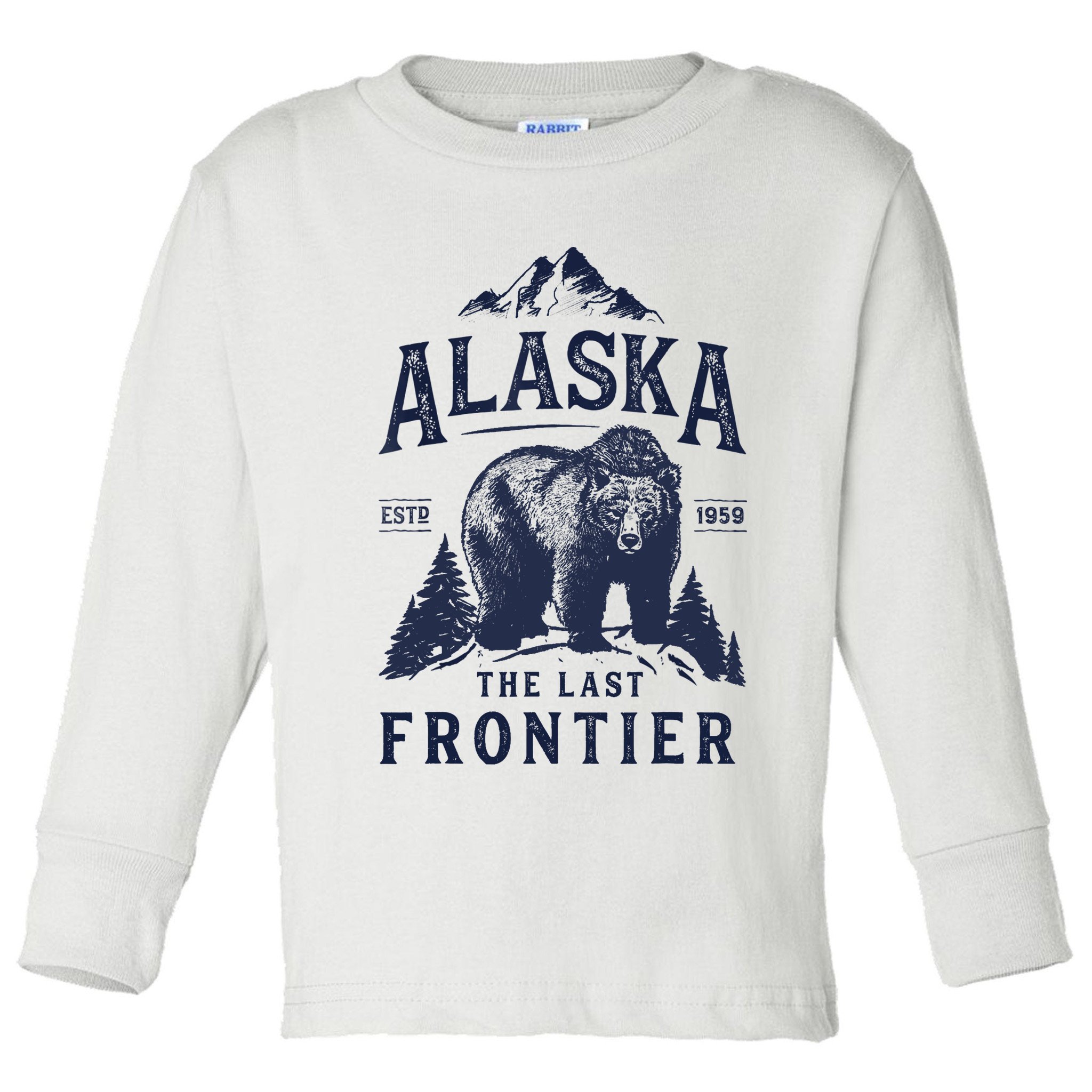 Alaska T The Last Frontier Bear Home Gifts Toddler Long Sleeve Shirt
