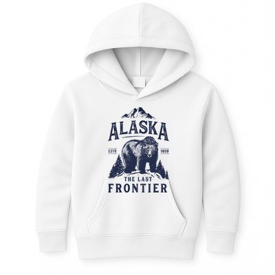Alaska T The Last Frontier Bear Home Gifts Kids Hoodie