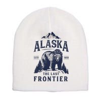 Alaska T The Last Frontier Bear Home Gifts Short Acrylic Beanie