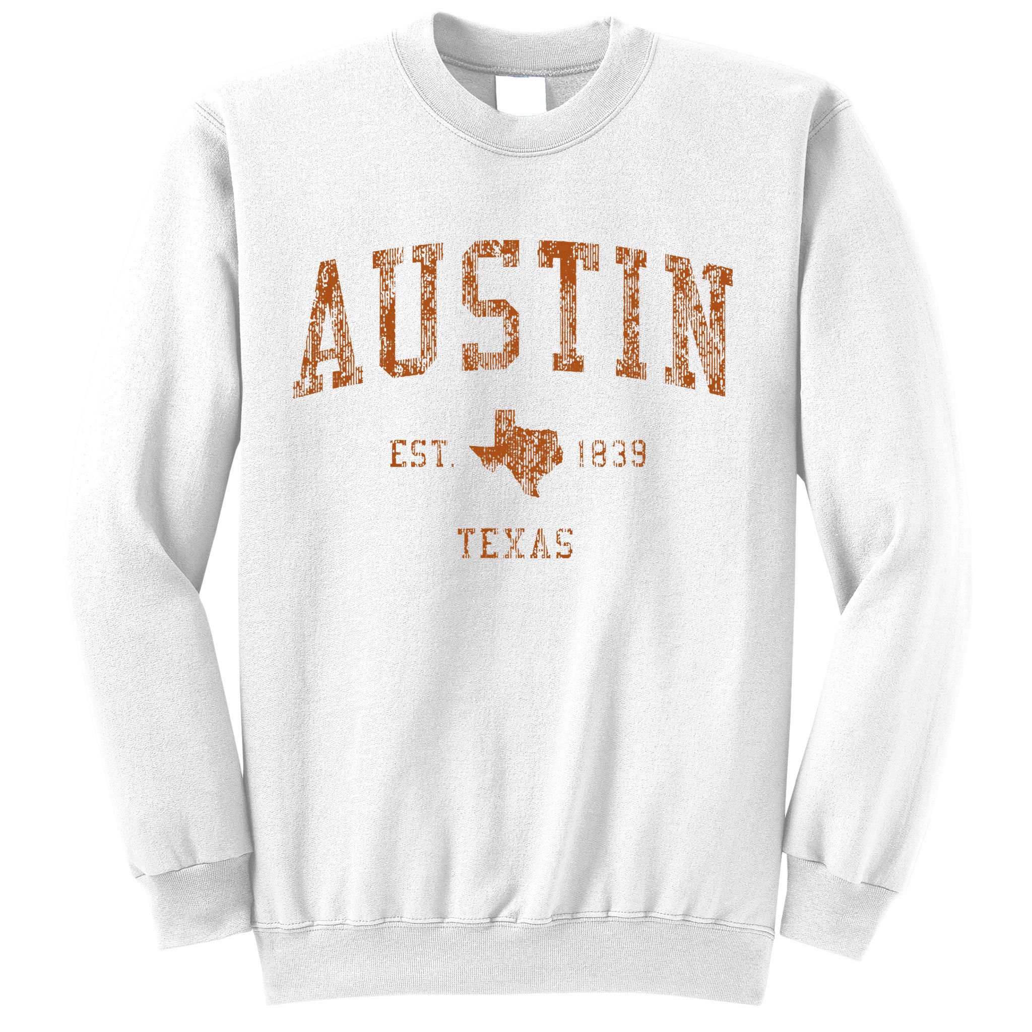 Austin Texas Tx Vintage Athletic Sports Sweatshirt