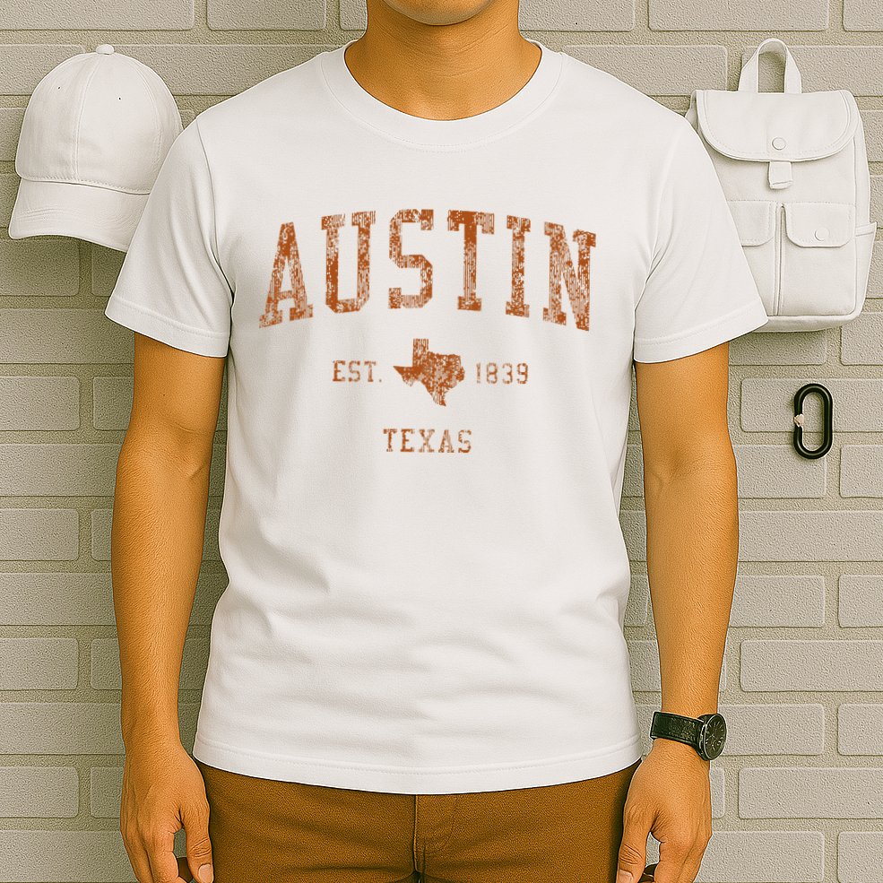 Austin Texas Tx Vintage Athletic Sports T-Shirt