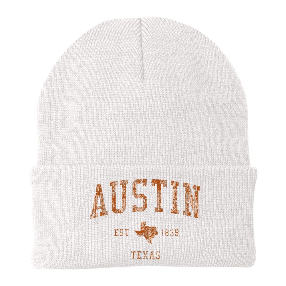 Austin Texas Tx Vintage Athletic Sports Beanie
