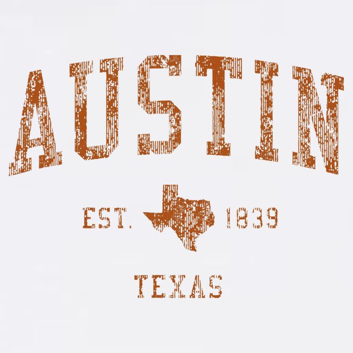Austin Texas Tx Vintage Athletic Sports Baby Bodysuit