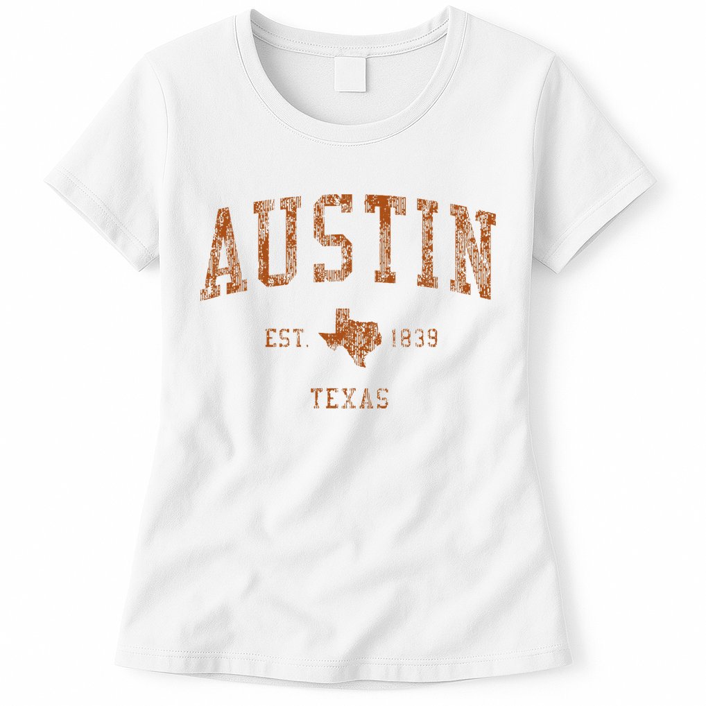 Austin Texas Tx Vintage Athletic Sports Womens T-Shirt