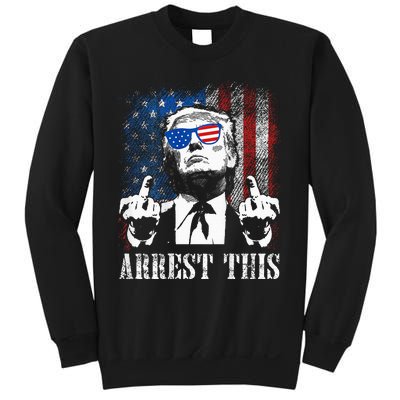 Arrest This Trump 2024 Us American Flag Sweatshirt