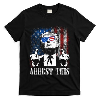 Arrest This Trump 2024 Us American Flag T-Shirt