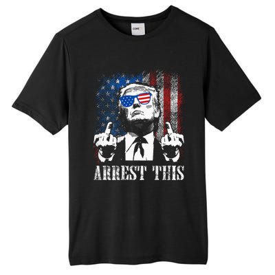 Arrest This Trump 2024 Us American Flag Tall Fusion ChromaSoft Performance T-Shirt