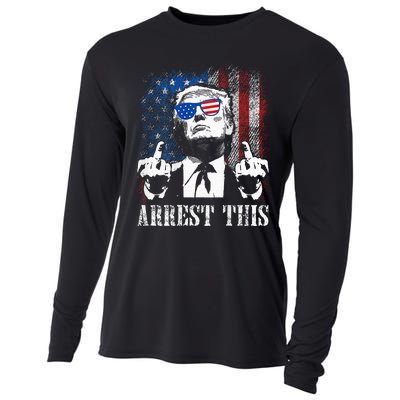 Arrest This Trump 2024 Us American Flag Cooling Performance Long Sleeve Crew