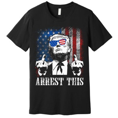 Arrest This Trump 2024 Us American Flag Premium T-Shirt