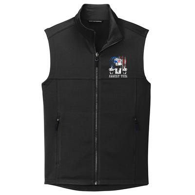 Arrest This Trump 2024 Us American Flag Collective Smooth Fleece Vest