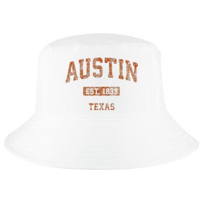 Austin Texas Tx Vintage Athletic Cool Comfort Performance Bucket Hat