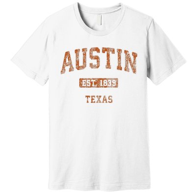 Austin Texas Tx Vintage Athletic Premium T-Shirt