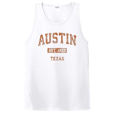 Austin Texas Tx Vintage Athletic PosiCharge Competitor Tank