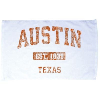 Austin Texas Tx Vintage Athletic Microfiber Hand Towel