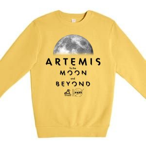 Artemis To The Moon And Beyond Premium Crewneck Sweatshirt