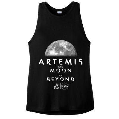 Artemis To The Moon And Beyond Ladies PosiCharge Tri-Blend Wicking Tank