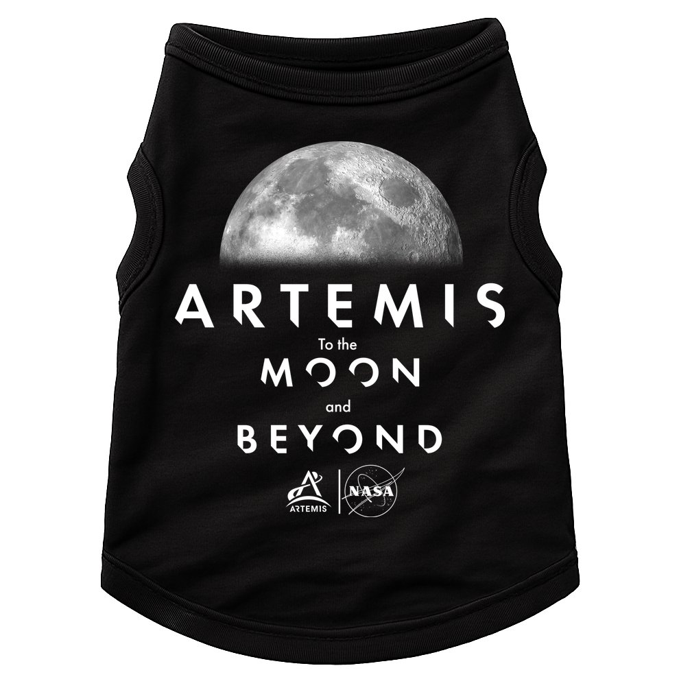 Artemis To The Moon And Beyond Doggie Tank