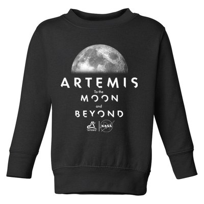 Artemis To The Moon And Beyond Toddler Sweatshirt