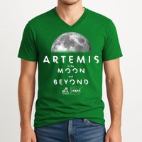 Artemis To The Moon And Beyond V-Neck T-Shirt