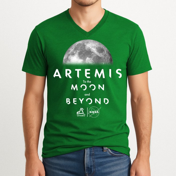 Artemis To The Moon And Beyond V-Neck T-Shirt