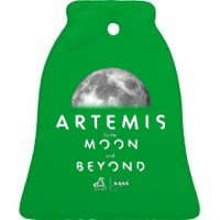 Artemis To The Moon And Beyond Ceramic Bell Ornament