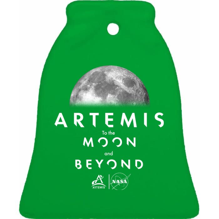 Artemis To The Moon And Beyond Ceramic Bell Ornament