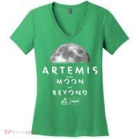 Artemis To The Moon And Beyond Women's V-Neck T-Shirt