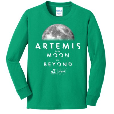 Artemis To The Moon And Beyond Kids Long Sleeve Shirt