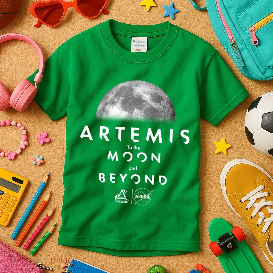 Artemis To The Moon And Beyond Kids T-Shirt