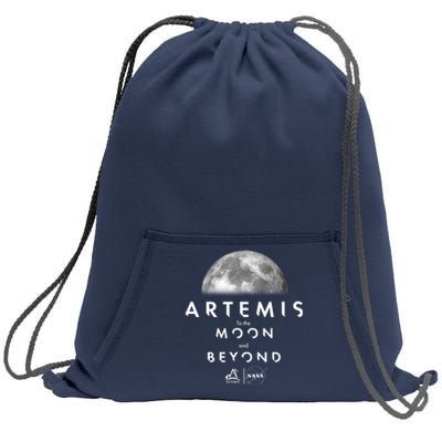 Artemis To The Moon And Beyond Sweatshirt Cinch Pack Bag