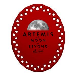 Artemis To The Moon And Beyond Ceramic Oval Ornament