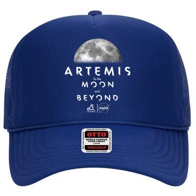 Artemis To The Moon And Beyond High Crown Mesh Back Trucker Hat