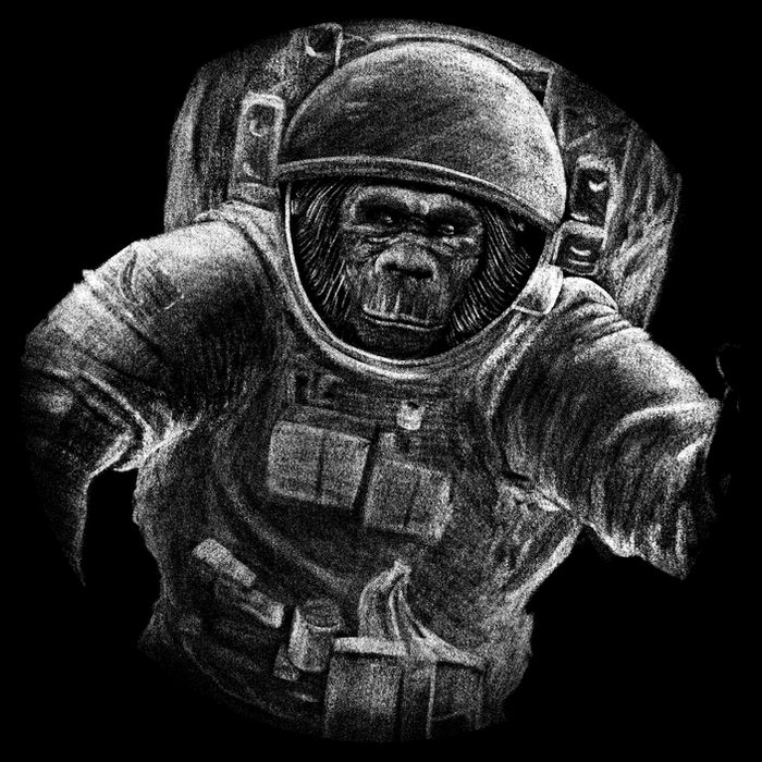 Ape To The Moon Apron