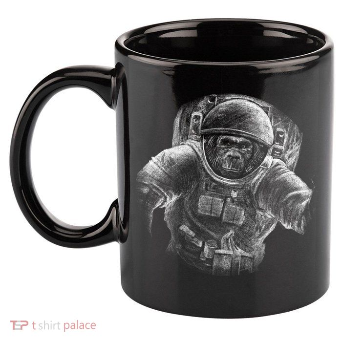 Ape To The Moon 11oz C Handle Ceramic Mug