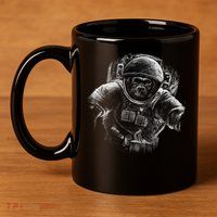 Ape To The Moon 11oz C Handle Ceramic Mug