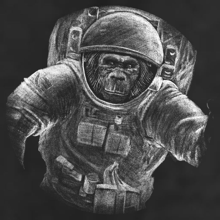 Ape To The Moon Golf Towel