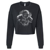 Ape To The Moon Cropped Pullover Crew