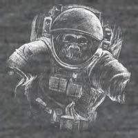 Ape To The Moon Short Acrylic Beanie