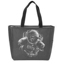 Ape To The Moon Zip Tote Bag